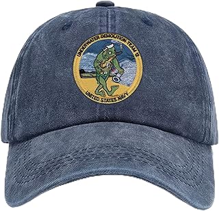 NEW Naval Underwater Demolition Team UDT 12 Veteran Patch Embroired Dad Vintage Hat