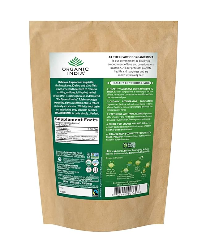 Té de Hierbas Tulsi Suelto Orgánico - 1 lb miniatura 2
