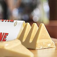 Vista 8 de TOBLERONE Barra de chocolate blanco con turrón de miel y almendras, chocolate a granel, 20 barras de 3.52 onzas