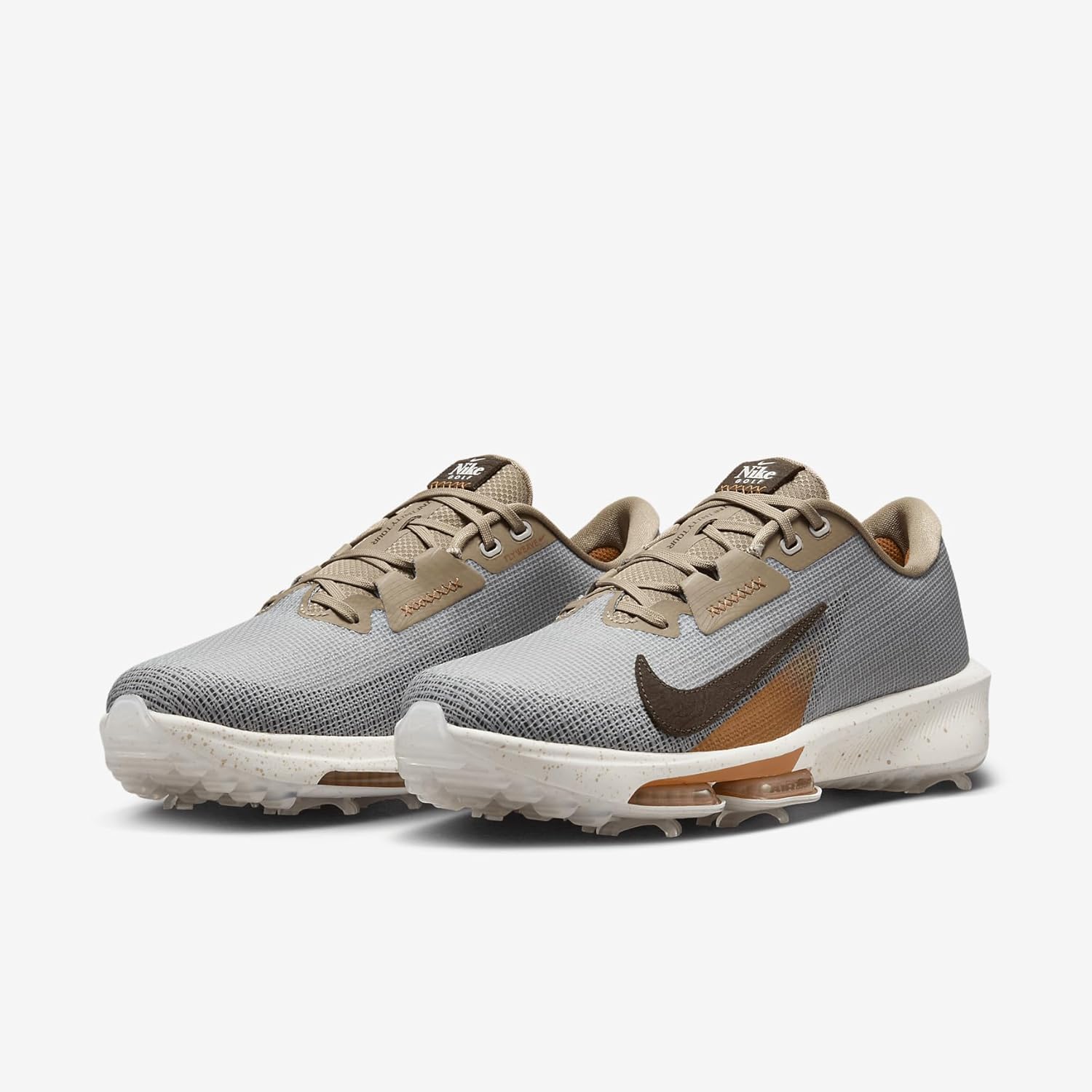 Nike Air Zoom Infinity Tour NRG Golf Shoes (FN6845-001, Light Iron Ore/Sail/Khaki/Baroque Brown) Size 3.5 - Image 5