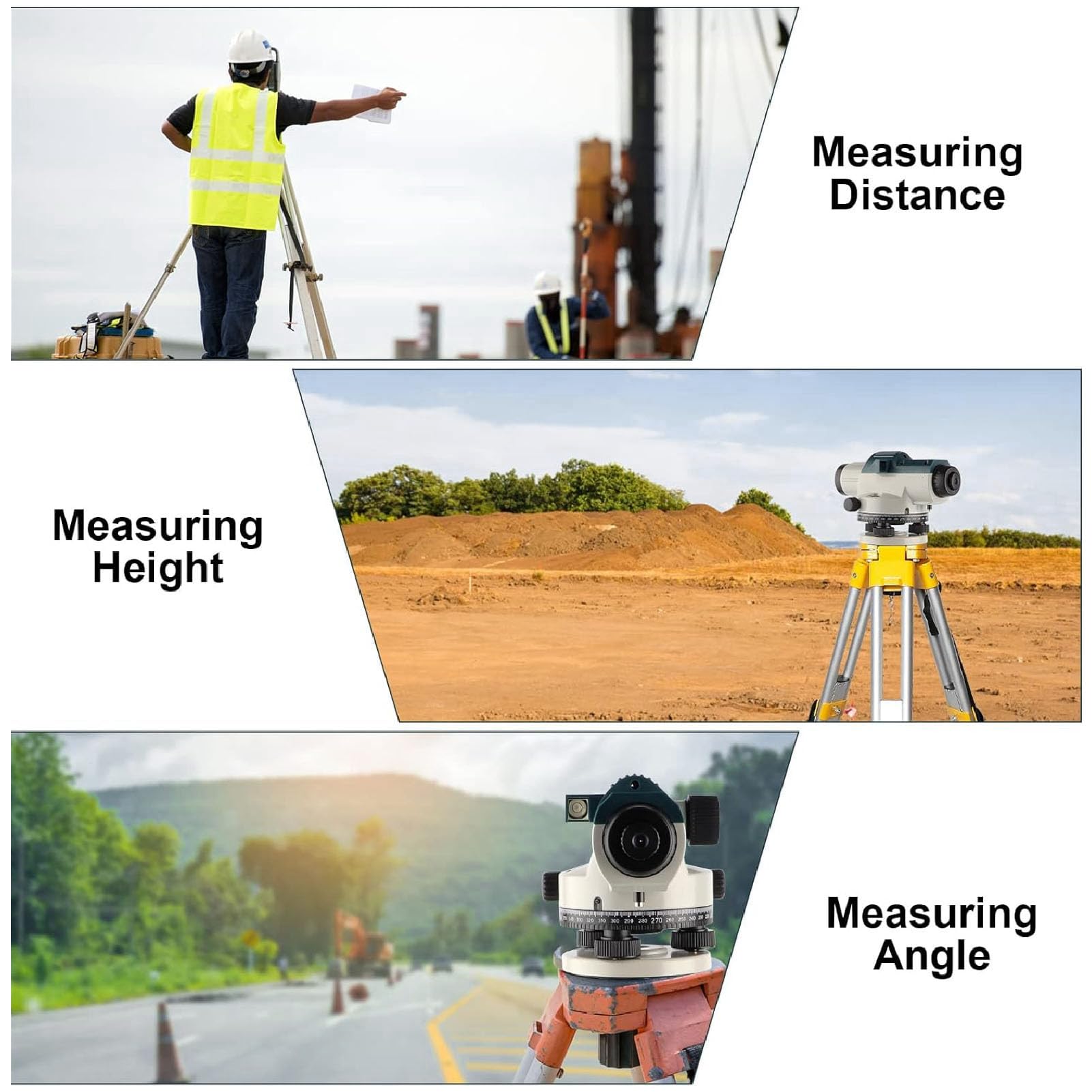 Niveau Automatique de Haute Précision à Grossissement 32X, Outil de Mesure D'angle de Distance de Hauteur, Outil D'arpentage à Nivellement Automatique avec Compensateur