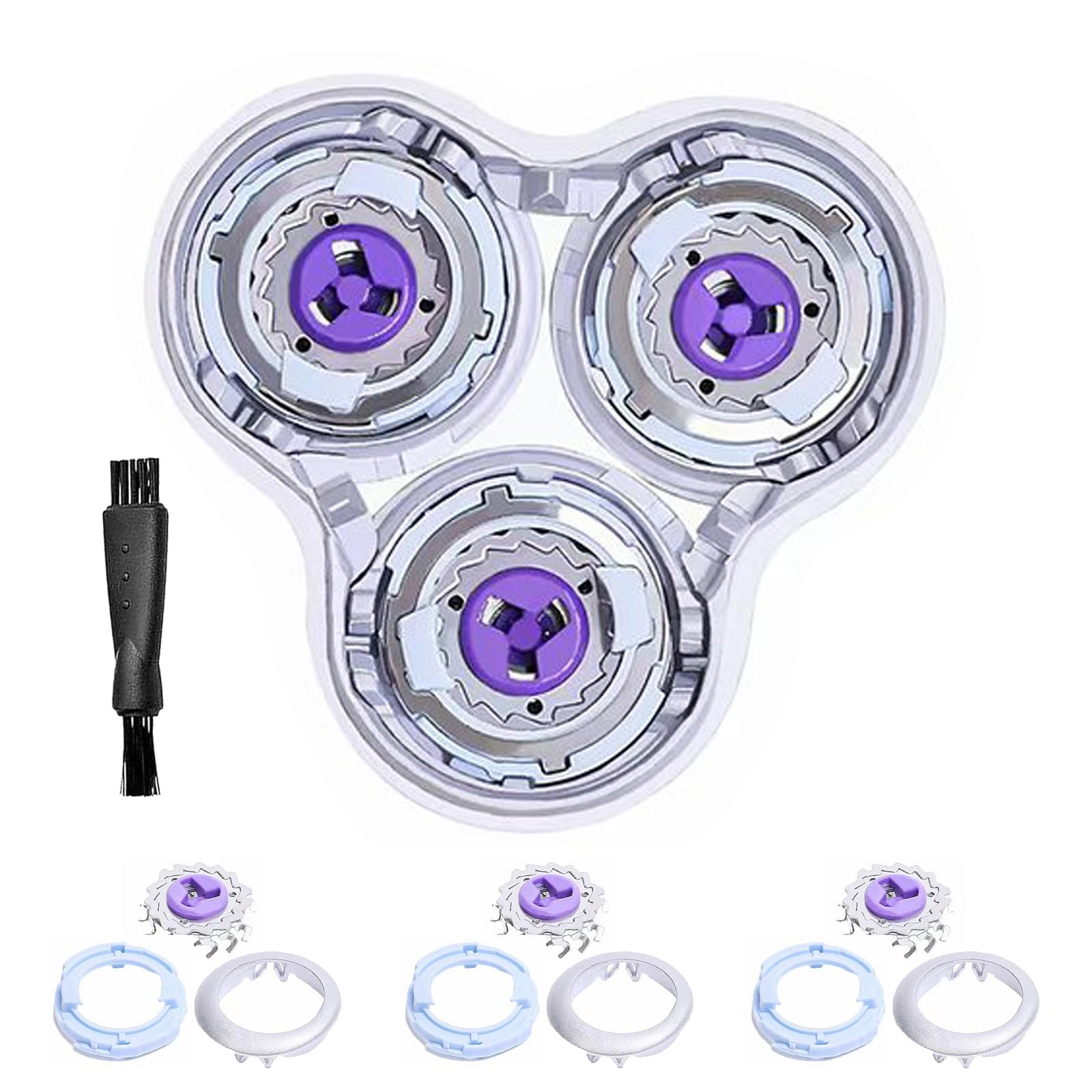 SH98/72 Replacement Shaver Heads Compatible with Philips Norelco S9000 Prestige Replacement Blades,Sh98 Heads for Philips Norelco Electric Razors S9000 Prestige (SP98xx) SP9800