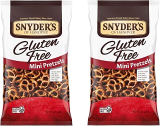 Snyder's of Hanover, Gluten Free Mini Pretzels, 8 Oz Bag (Pack of 2)