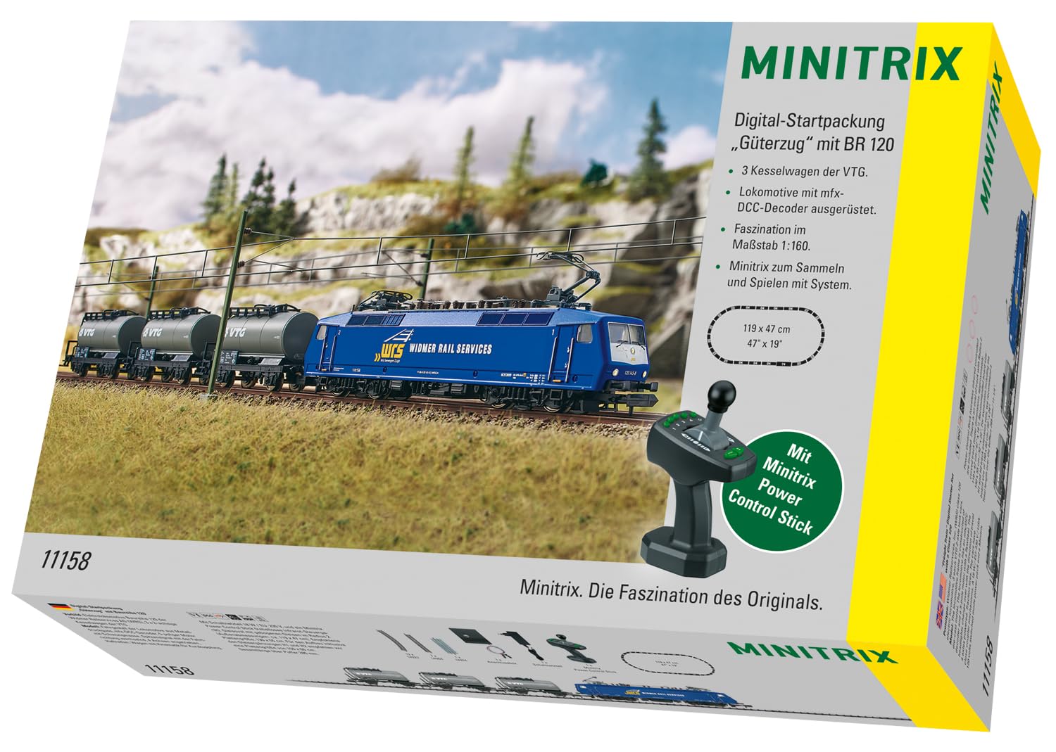 MiniTrix 11158 N Digital Starter Kit Güterzug