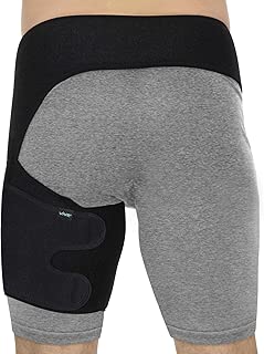 Vive Groin and Hip Brace - Sciatica Wrap for Men and Women - Compression Support for Nerve Pain Relief - Thigh, Hamstring Recovery for Joints, Flexor Strains, Pulled Muscles, Quadricep PT - coolthings.us