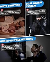 Vista 5 de Kavey 1.2 Cub Safe Box, Home Safe with Digital Keypad and Dual Alarm System, Money Safe for With Mute Function and LED Light, Safes for Money