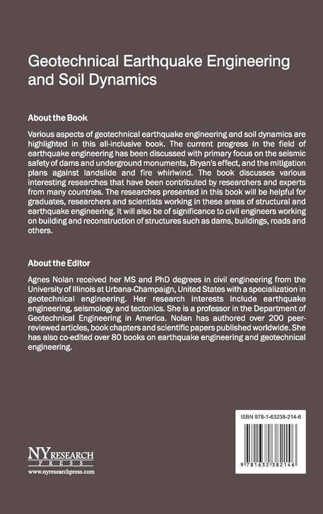 Geotechnical Earthquake Engineering and Soil Dynamics: Nolan