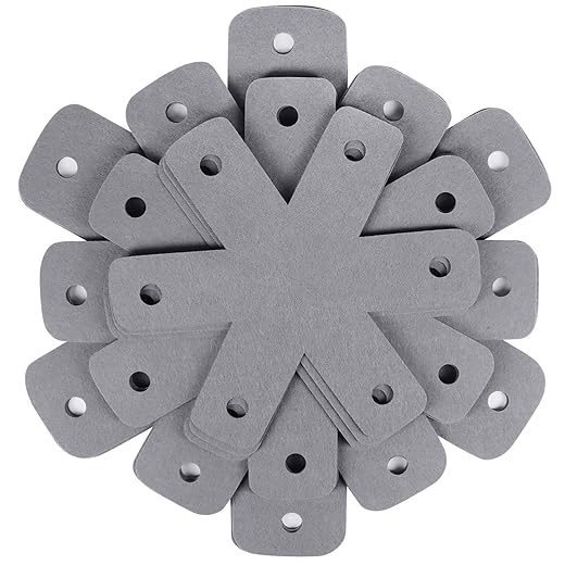 BYKITCHEN Pan Pot Protectors, Set of 12 and 4 Different Sizes, Larger & Thicker Gray Pan Separator Pads, Pan Protectors for Stacking and Protecting Your Cookware