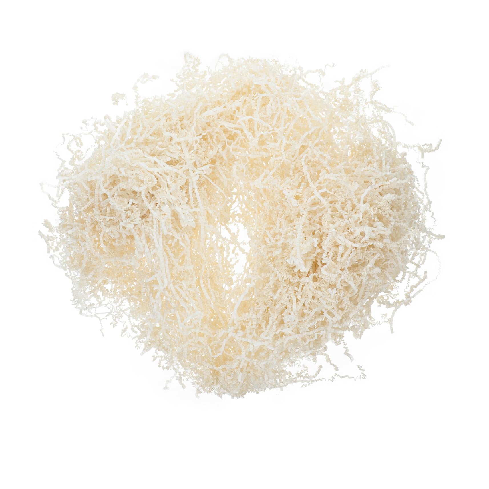 Papier Déchiqueté Raffia Blanc Cassé Remplissage Ondulé Protecteur pour Coffrets Décoratif pour Anniversaires Mariages et