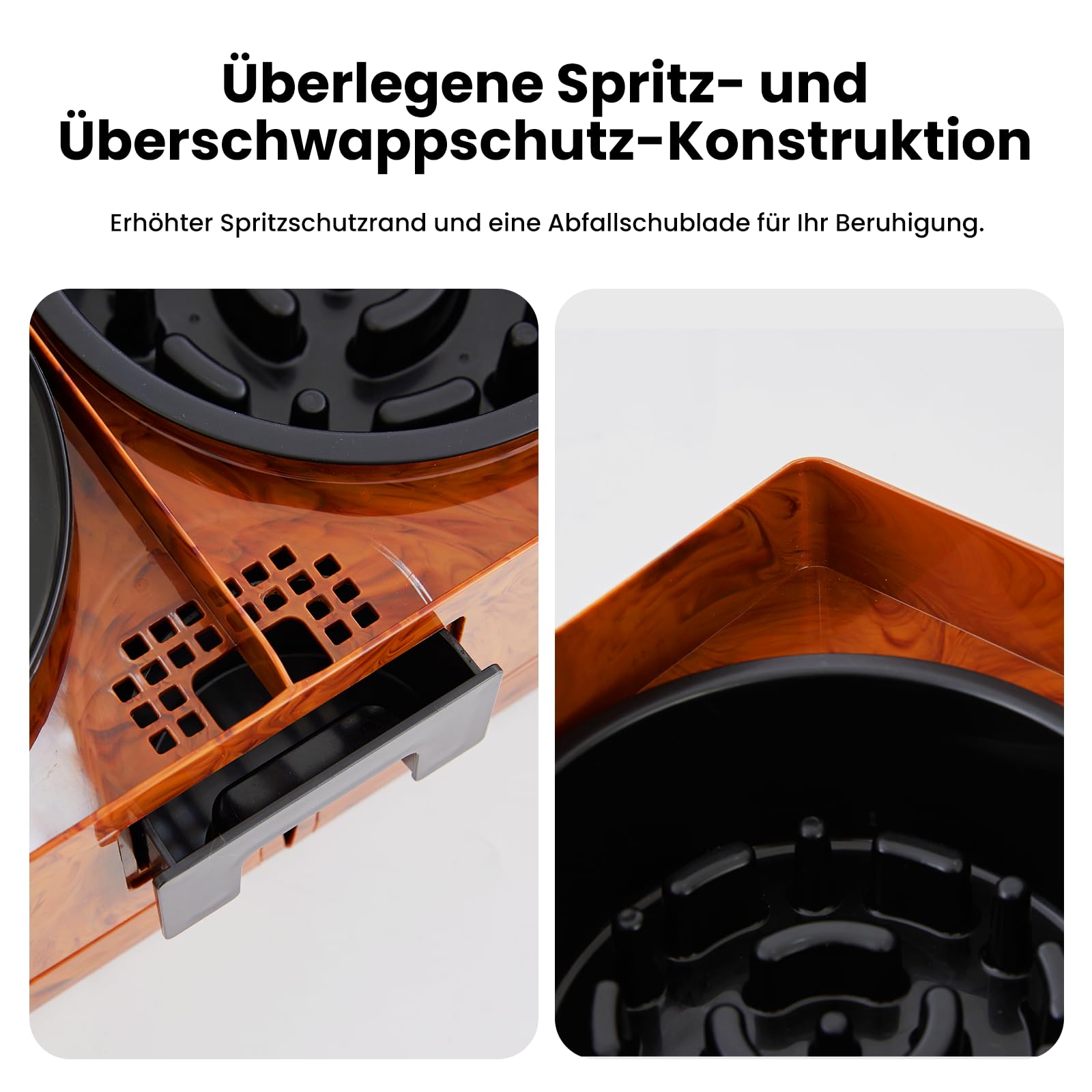Gardner Pet Erhöhter Hundenapf, 2-in-1 Auslaufsicher, Mittlere Große Hunde | Wassernapf & Langsamfutternapf, Höhenverstellbarer Napfständer, 5 Höhen, Rutschfest