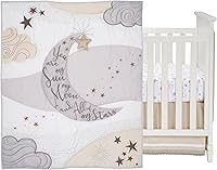 Vista 2 de Lambs & Ivy Goodnight Moon - Juego de ropa de cama celestial para cuna de bebé, 3 piezas
