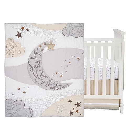 Miniatura 2 de Lambs  Ivy Goodnight Moon - Juego de ropa de cama celestial para cuna de bebé 3 piezas