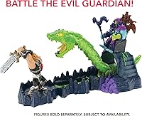 Vista 5 de He-Man and The Masters of the Universe Chaos Snake Attack Playset, Skeletor Fortress con 2 figuras de acción (He-Man y Skeletor), regalo