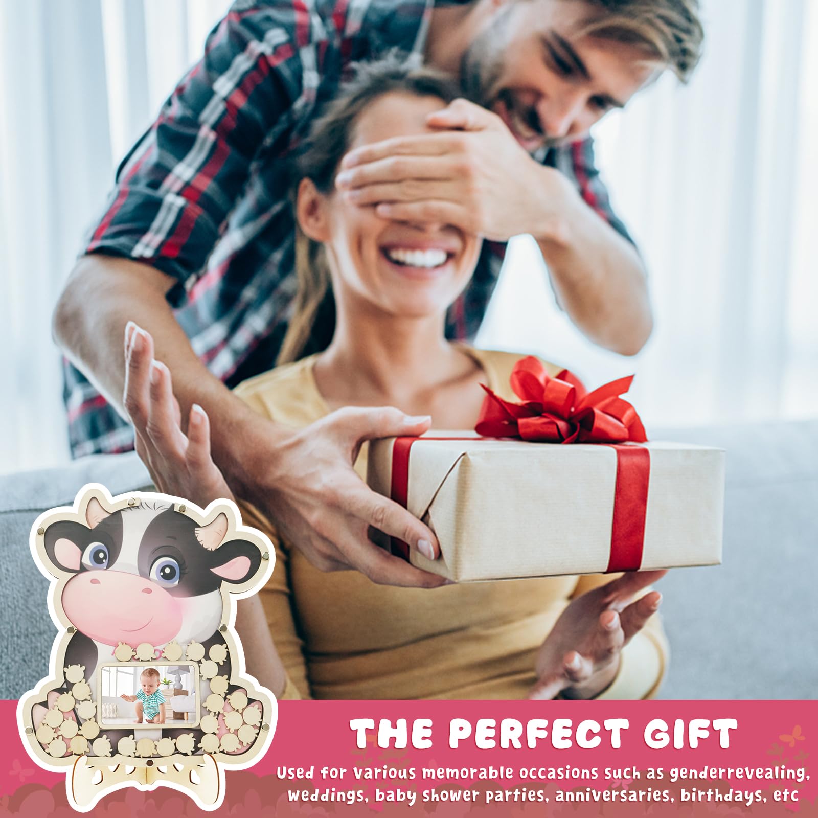 Księga gości na baby shower zestaw alternatywnych książek gości na baby shower z ramką na zdjęcia drewniane dekoracje baby shower baby shower znak książka na urodziny