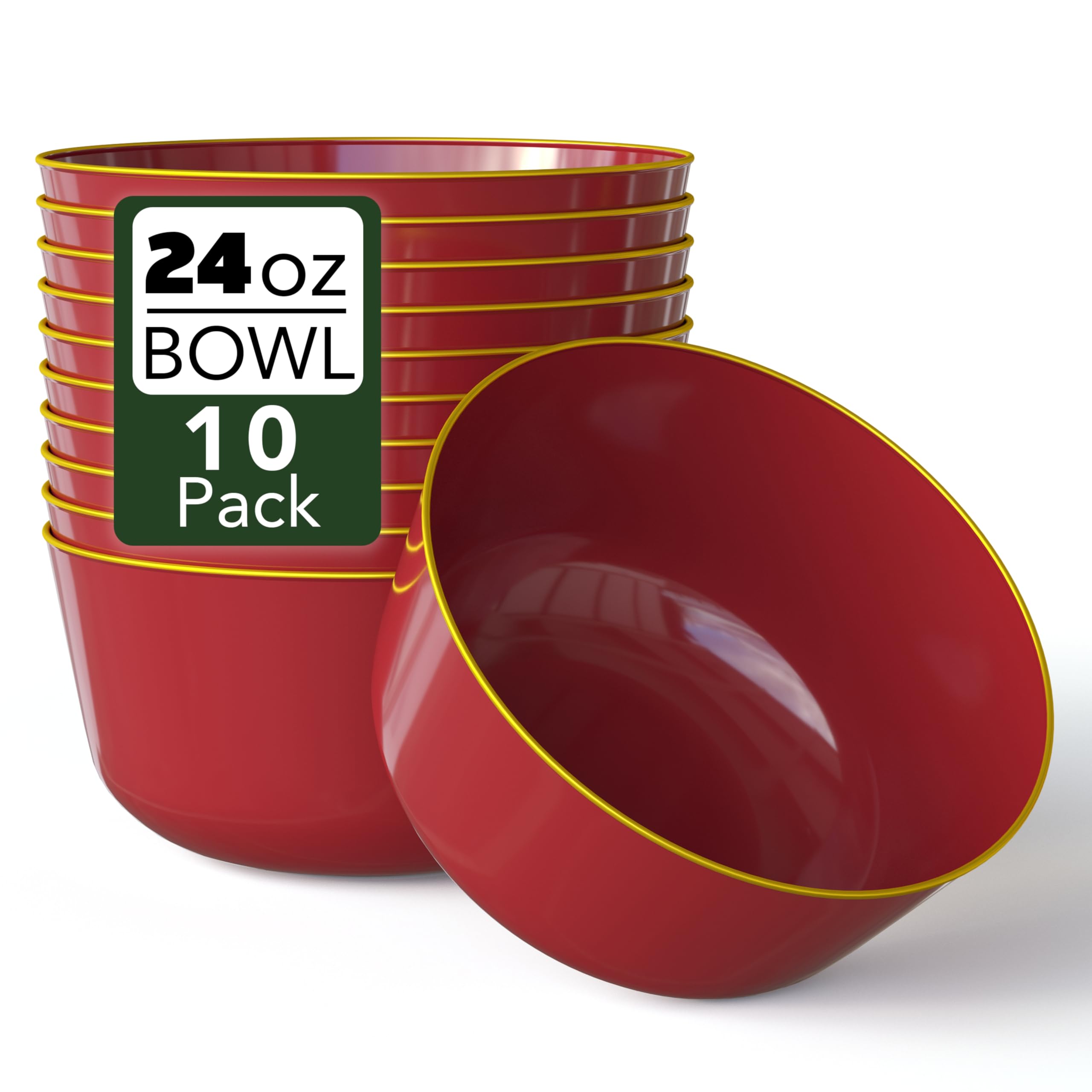 Trendables 24oz Disposable Bowls - Elegant Serving -18