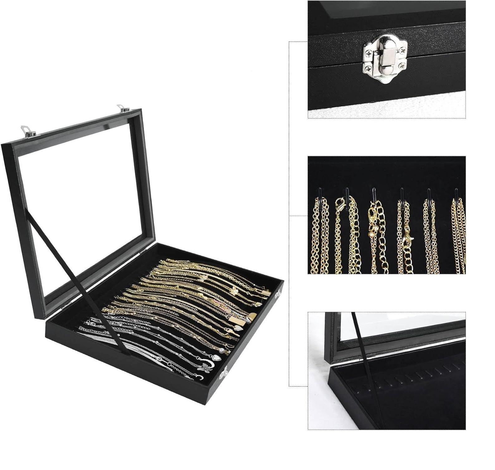 Amazon｜koundeneko ネックレスボックス ジュエリーケース 20本