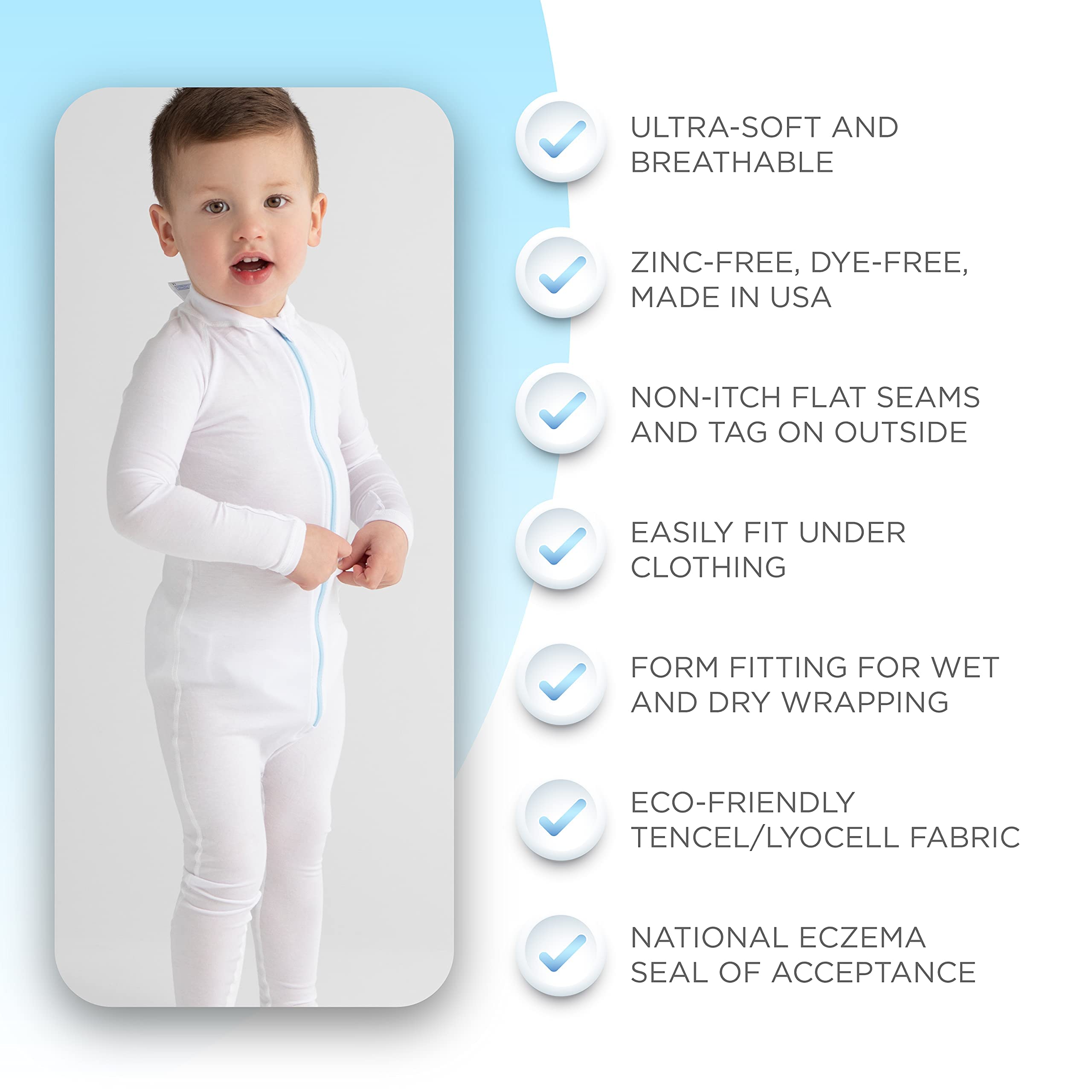 Buy WrapESoothe UltraSoft NonItch Eczema Body Suit for Toddlers (2