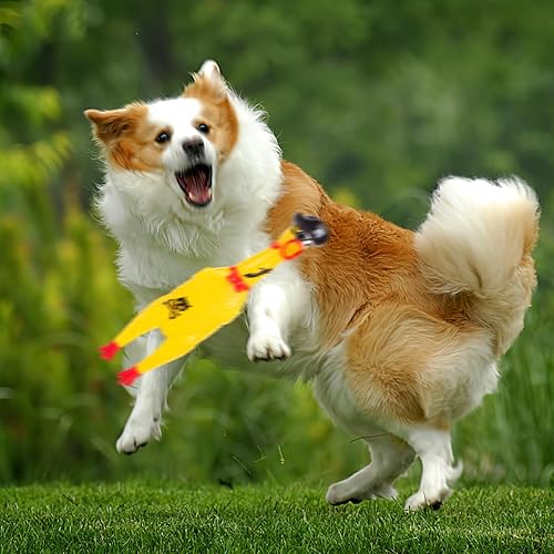 Miniatura 7 de AMOR PRESENT Pollo de goma chirriante, pollo de goma gritando para regalo de fiesta, broma, regalos novedosos