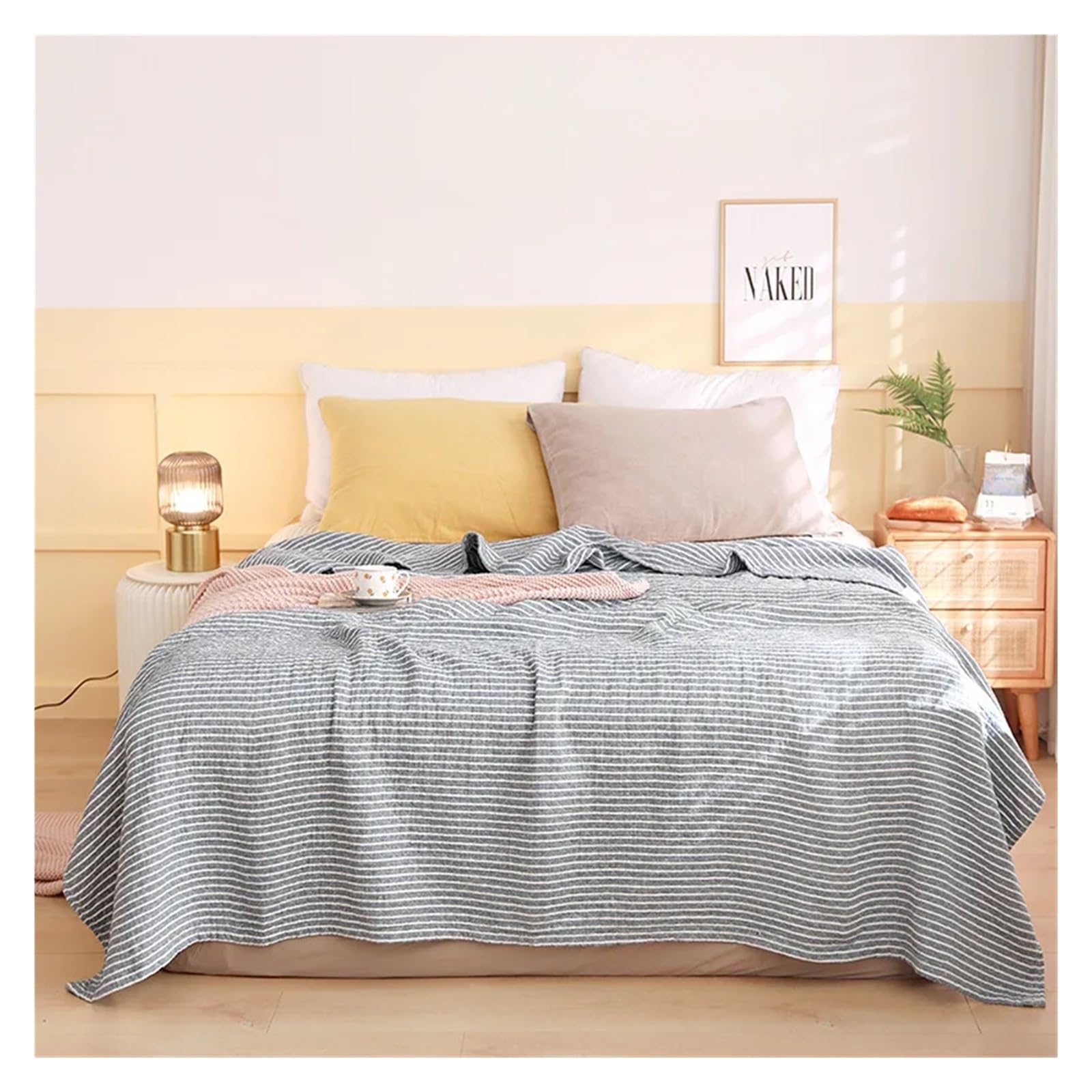 BAYNOPURIN Sofa Blanket Cotton Gauze Thin Summer Cooling Towel Blanket Bedspread on Bed Picnic Sofa Bedding Coverlet Sleeping Nap Quilt