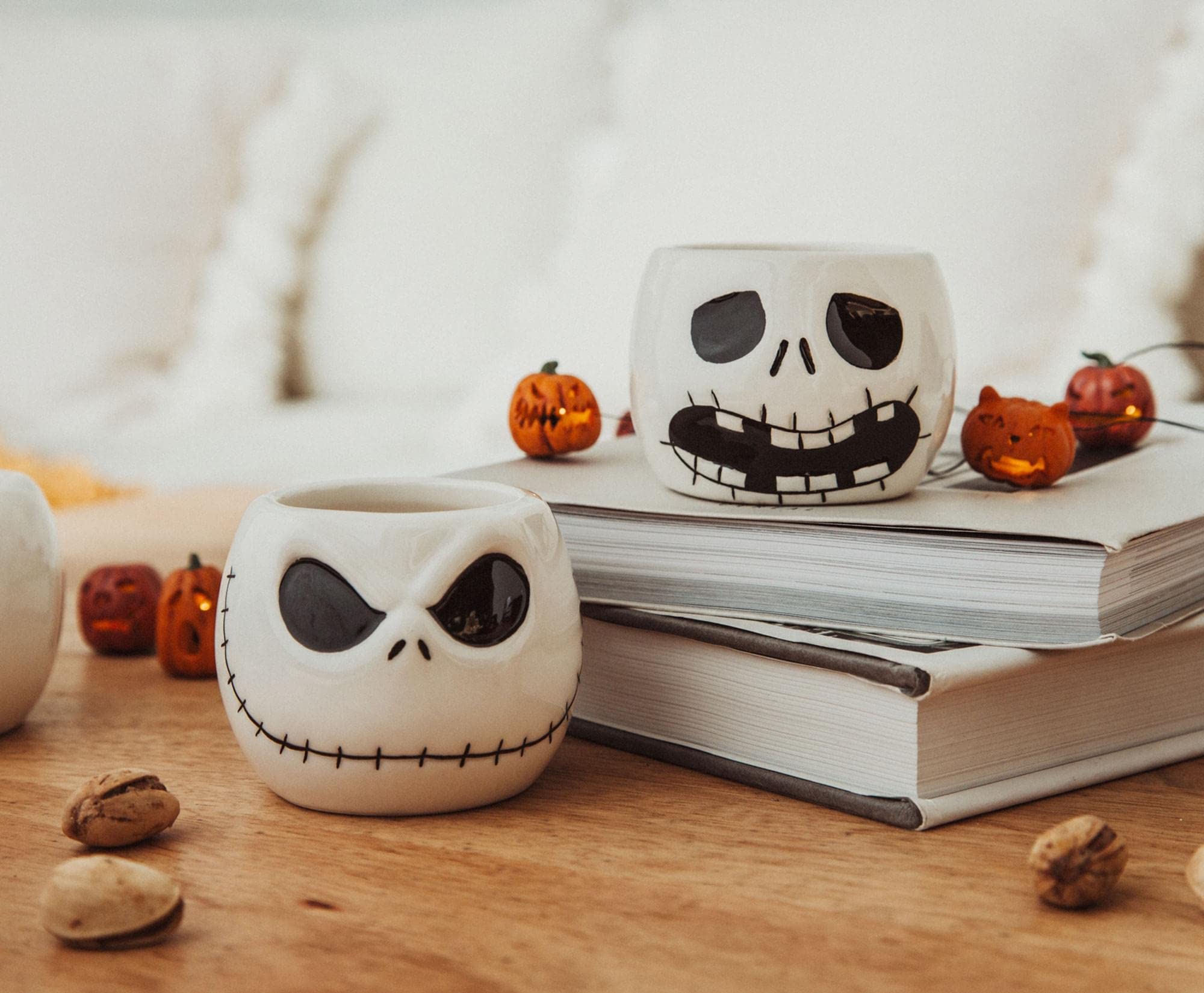 Disney The Nightmare Before Christmas - Set di 4 mini bicchierini da liquore con faccine di Jack Skellington, 85 g