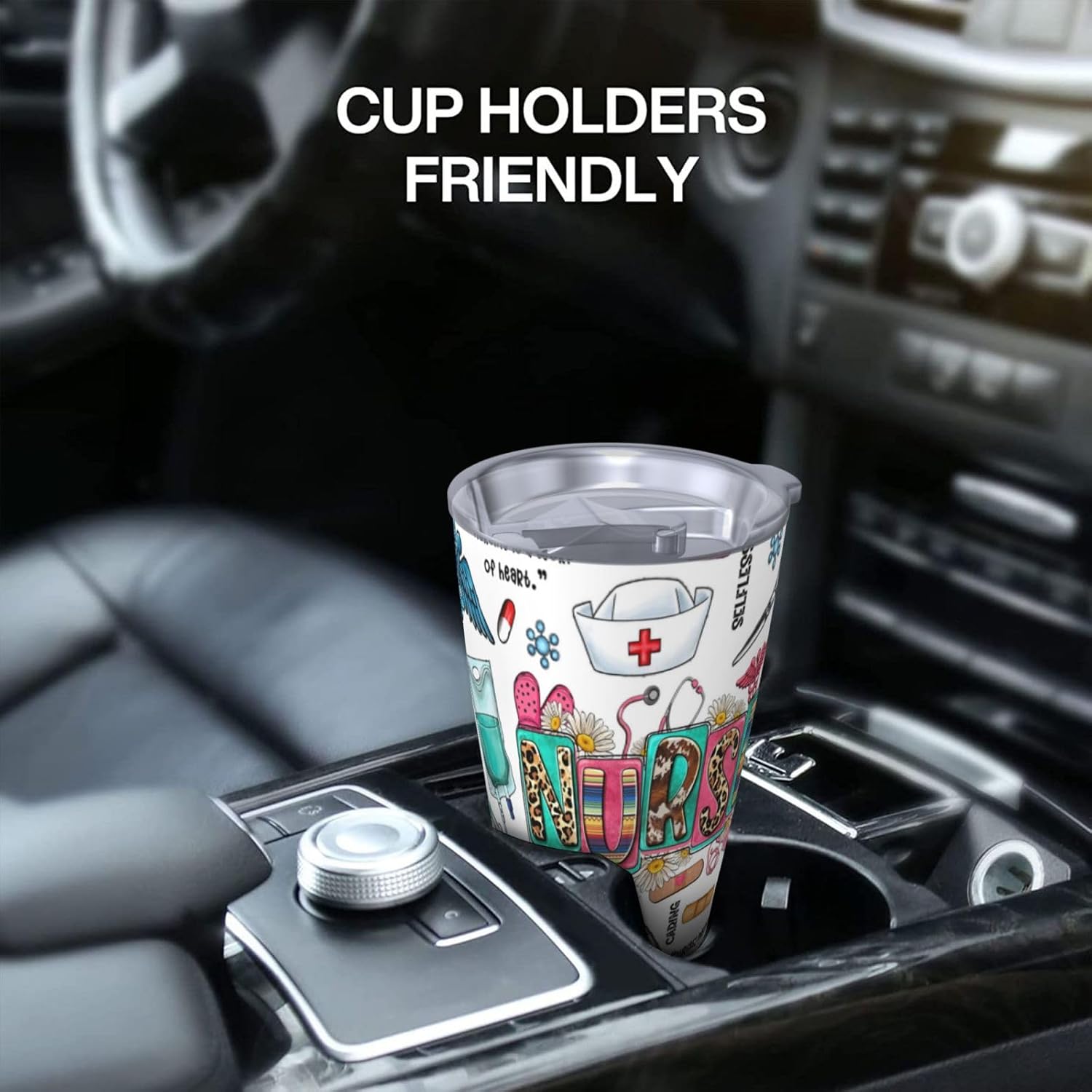 Nurse Gifts for Women - Vacuum Insulated Stainless Steel Tumbler, Coffee Mug, Water Bottle - 20oz Nurse Appreciation Gift - Image 6