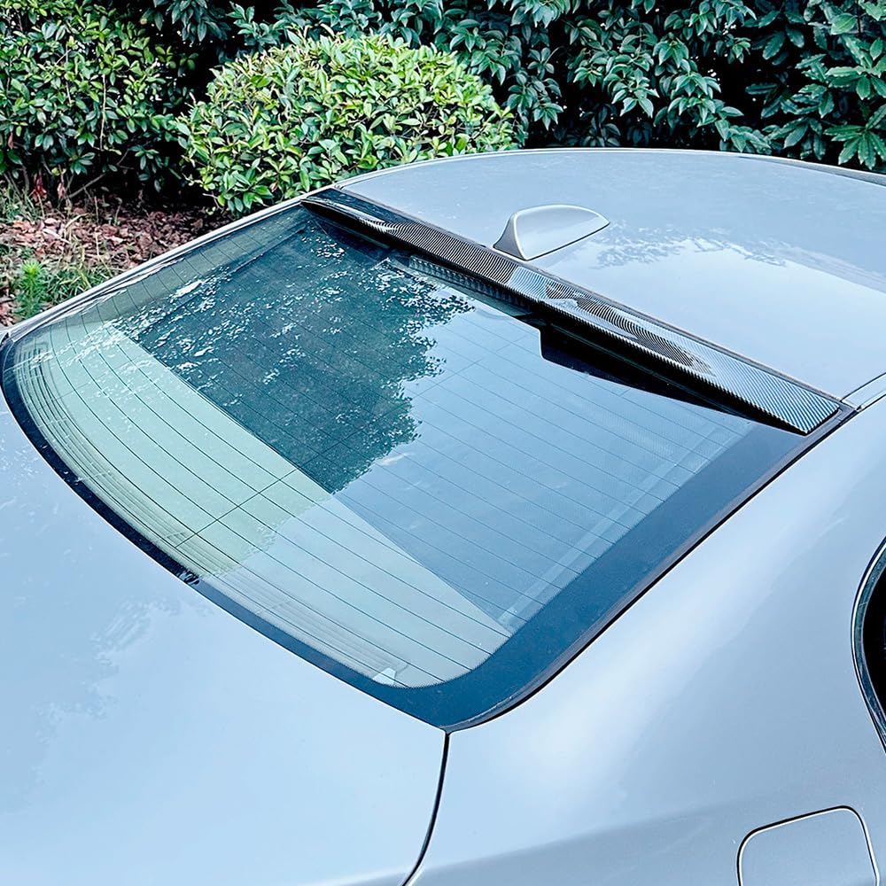 Tylny spoiler samochodowy ABS dla BMW serii 5 E60 2004 2005 2006 2007 2008 2009 2010 Spoiler dachowy bagażnika stylizacja nadwozia akcesoria zewnętrzne,Carbon Fiber Look