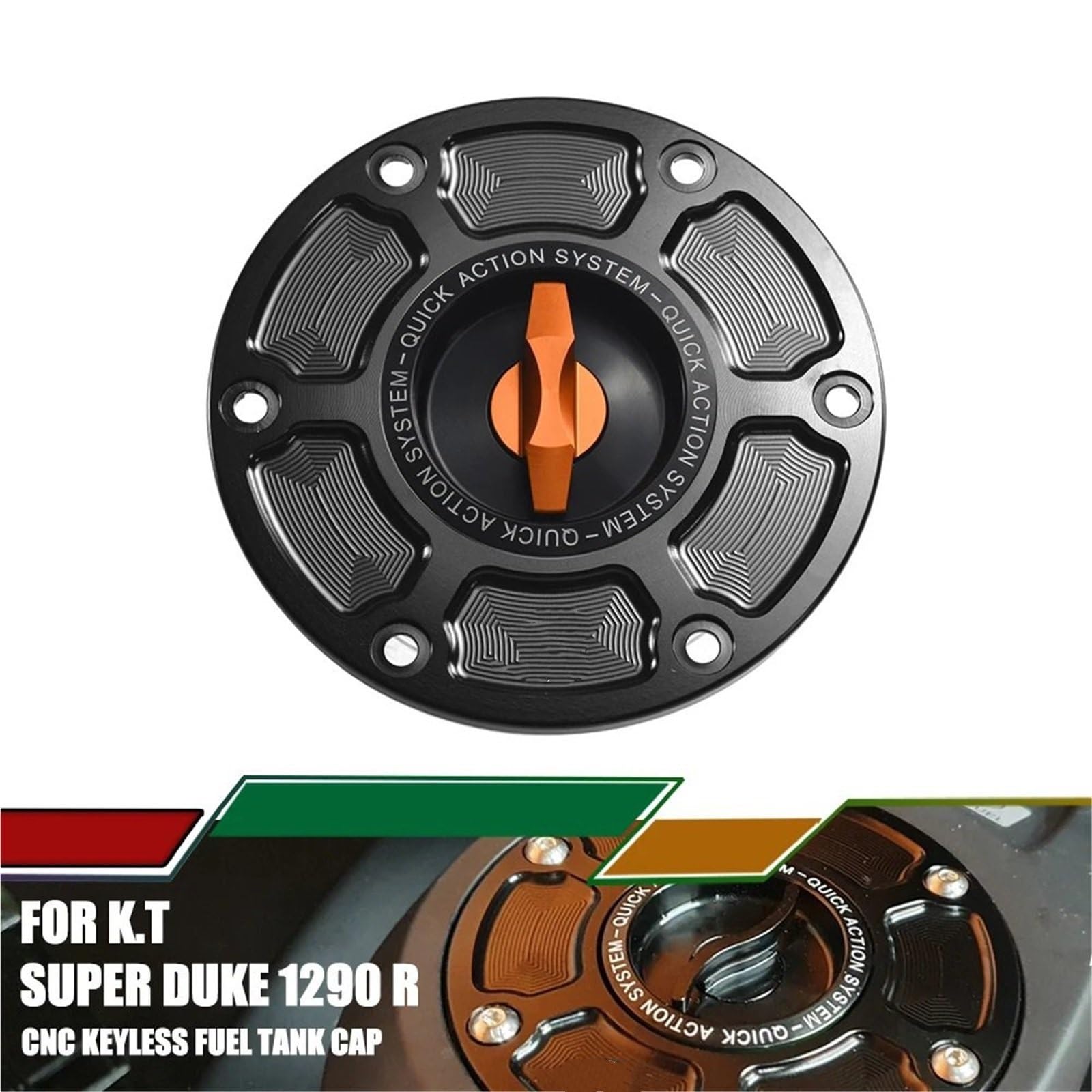 Korek wlewu paliwa do motocykla Pasuje do 1290 SDR SUPER DUKE R 2014-2023 1090 1190 Super Adventure CNC bezkluczykowy szybkozłączny korek wlewu paliwa Akcesoria motocyklowe