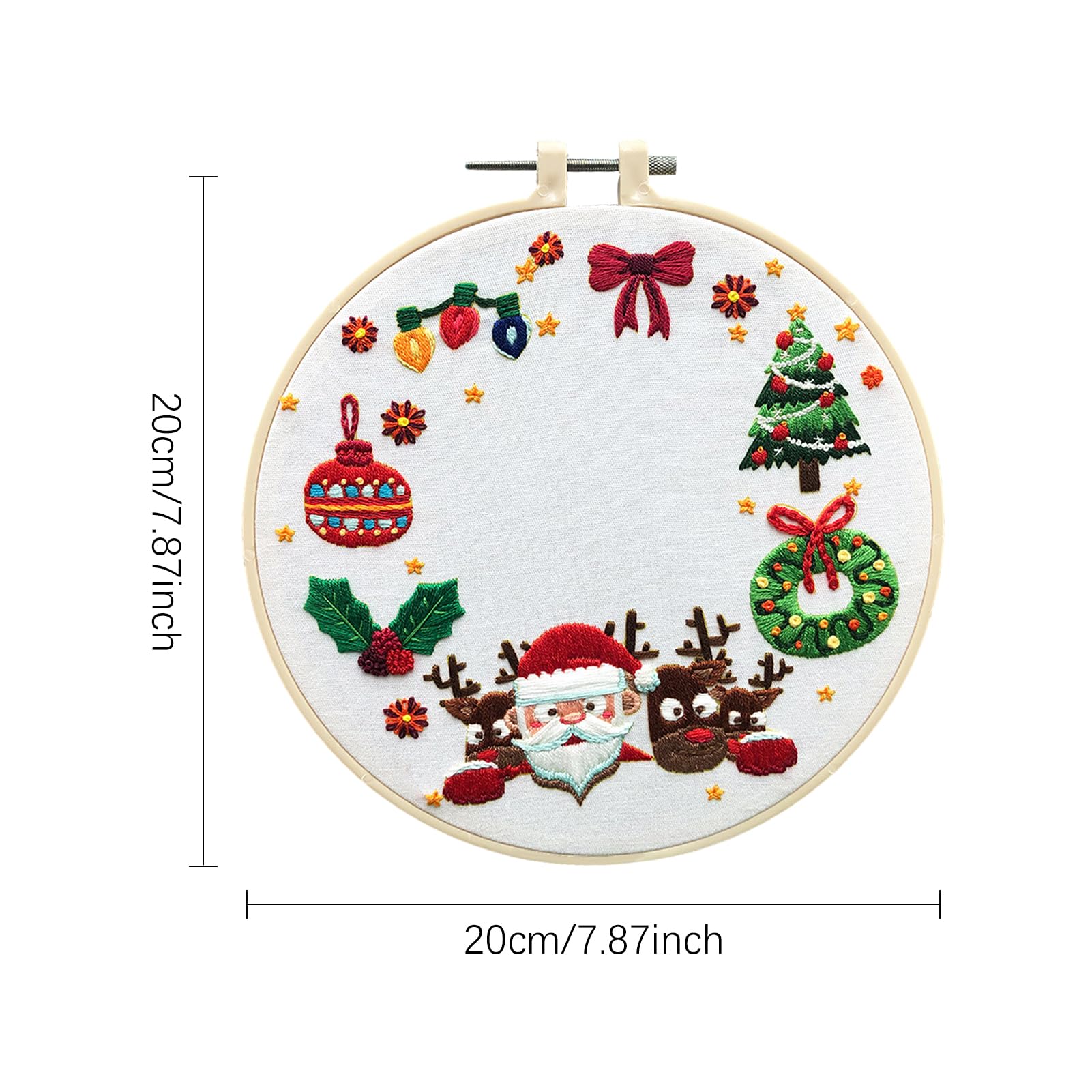 Amazon | 大人のためのクリスマス刺繍キット - 初心者向け刺繍キット 
