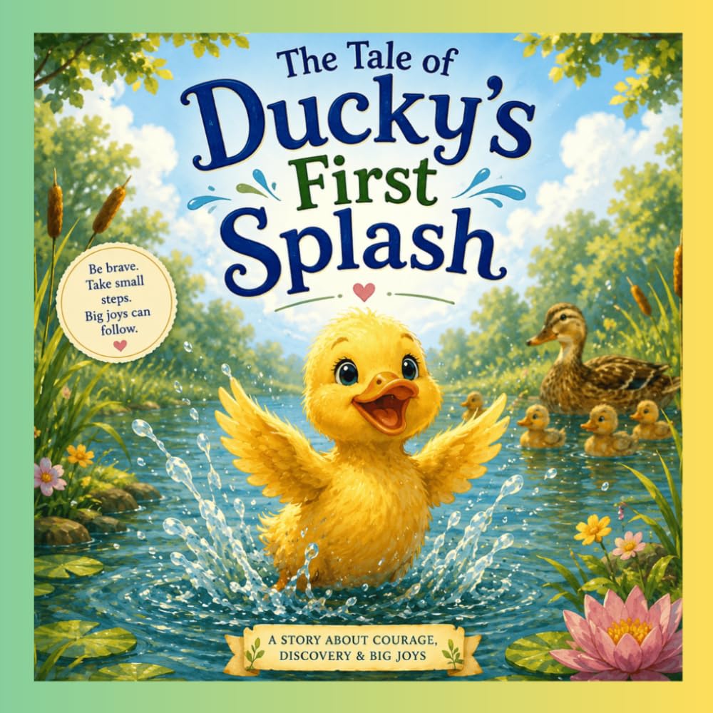 The Tale of Ducky's First Splash: A Heartwarming Children's Story About Courage, Friendship, and Learning to Swim: A Cute Bedtime Story for Kids About Overcoming Fear