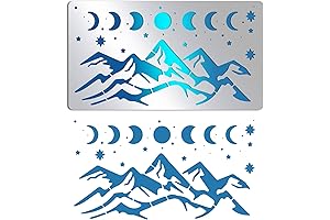 BENECREAT Metal Stencil: Moon Phase Mountain