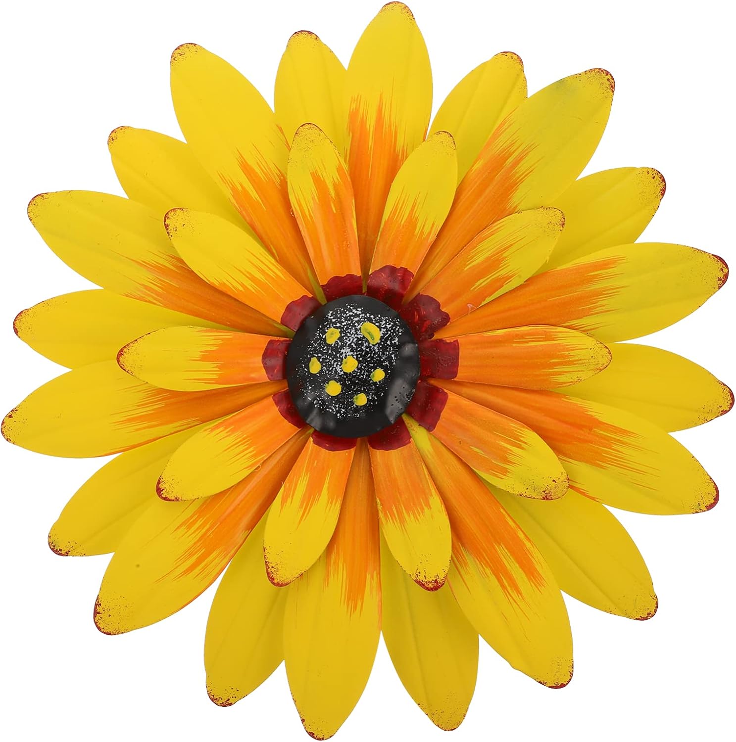 IMIKEYA 5pcs Pendant Metal Floral Sculpture Sunflower Wall