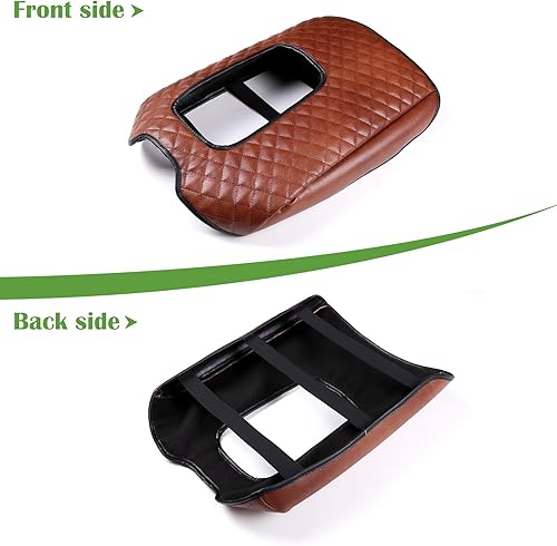 Miniatura 6 de LLKUANG Funda para reposabrazos de consola central de automóvil para Toyota Tundra 2007-2021, impermeable, de cuero, para reposabrazos de asiento