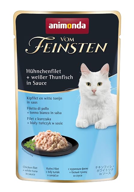 Comida para gatos animonda Vom Feinsten Adult, comida húmeda para gatos adultos en bolsitas