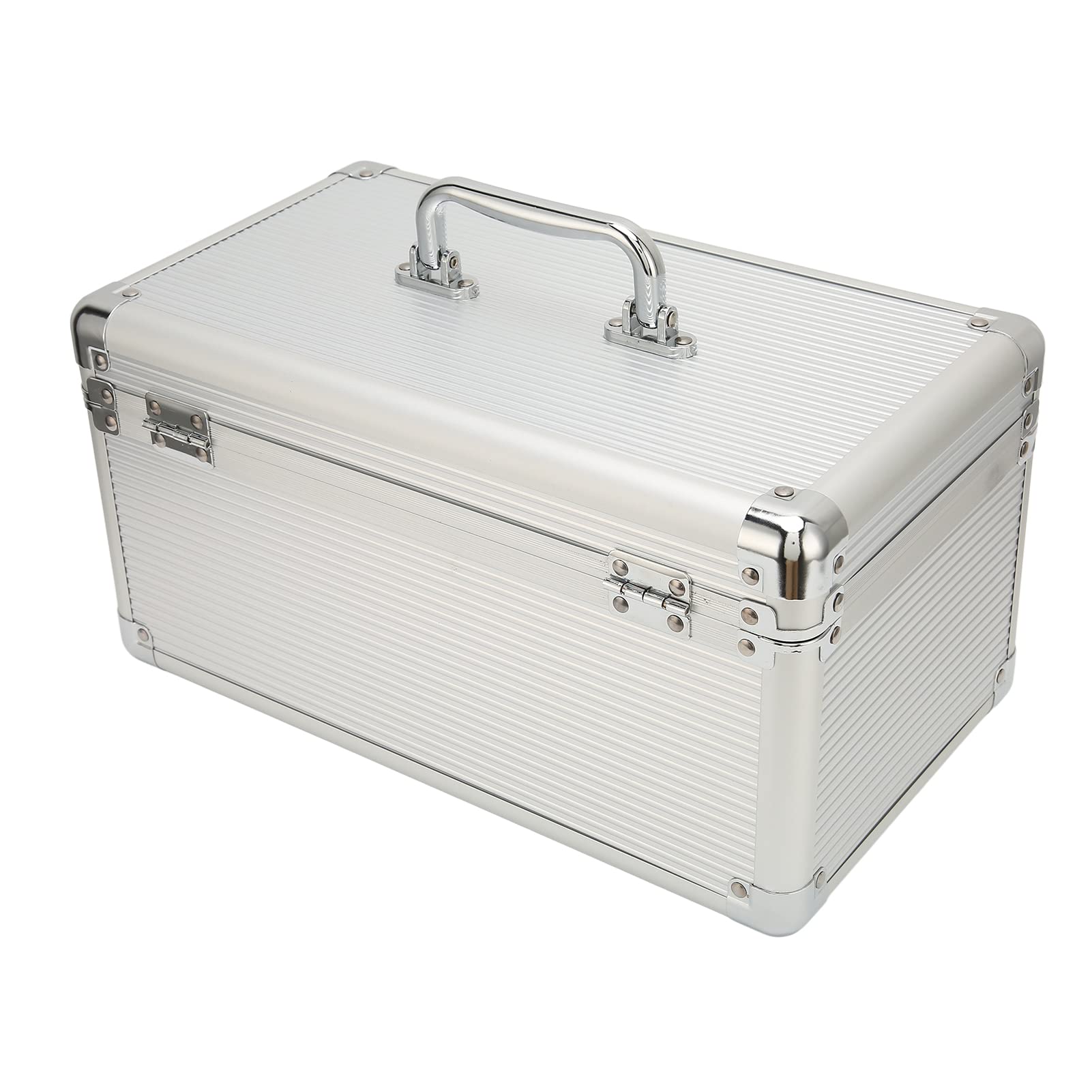 Caja de Disco Duro, Caja de Almacenamiento de Protección de Disco Duro 10 Bahías con Bloqueo de Seguridad, para 10 Unidades de Discos Duros de 3,5 Pulgadas, Maleta de Protección a Prueba de Golpes de