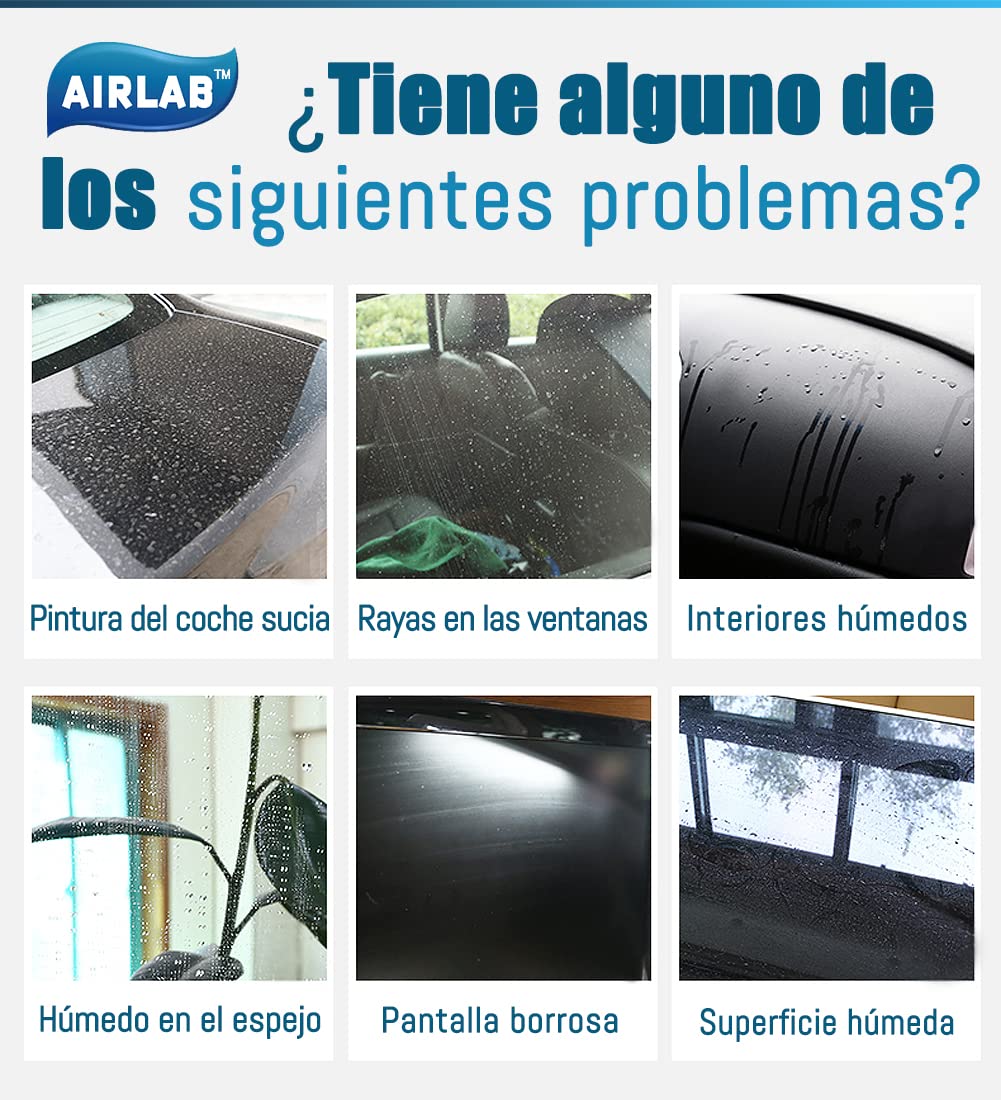 Airlab 8X Nano Paños de Limpieza Magico, Bayetas de Microfibras para Cristales sin Rayas, Trapo Balletas para Cocina Coches Automóviles Ventanas Vidrios Espejos Grifos Baño, 40 x 30 cm - 4