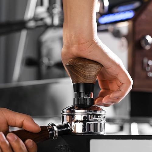 Miniatura 2 de MHW-3BOMBER Manipulador de café expreso de 2.297 in con resorte para máquina de café expreso de profundidad ajustable, herramientas de tamp de café