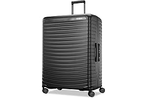 Samsonite Voltage Framelock Max Hardside Expandable Luggage with Zipperless Access, Spinner Wheels, Midnight Black