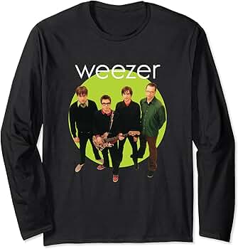 Amazon.com: Weezer - Green Album Circle Long Sleeve T-Shirt