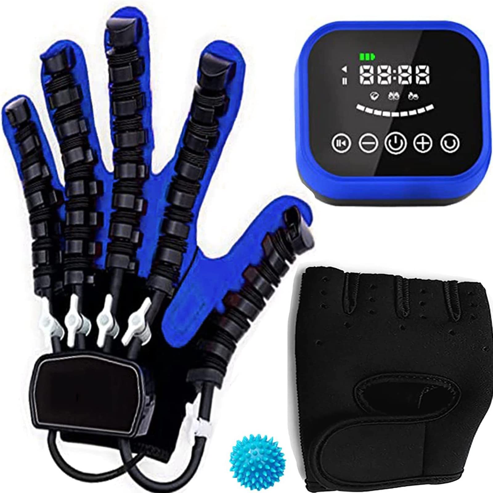 Guantes de Robot de rehabilitación, ejercitador de Dedos, ortesis de Dedo fortalecedor de Manos, para aliviar calambres y Pacientes con disfunción de Manos,Left-L Code