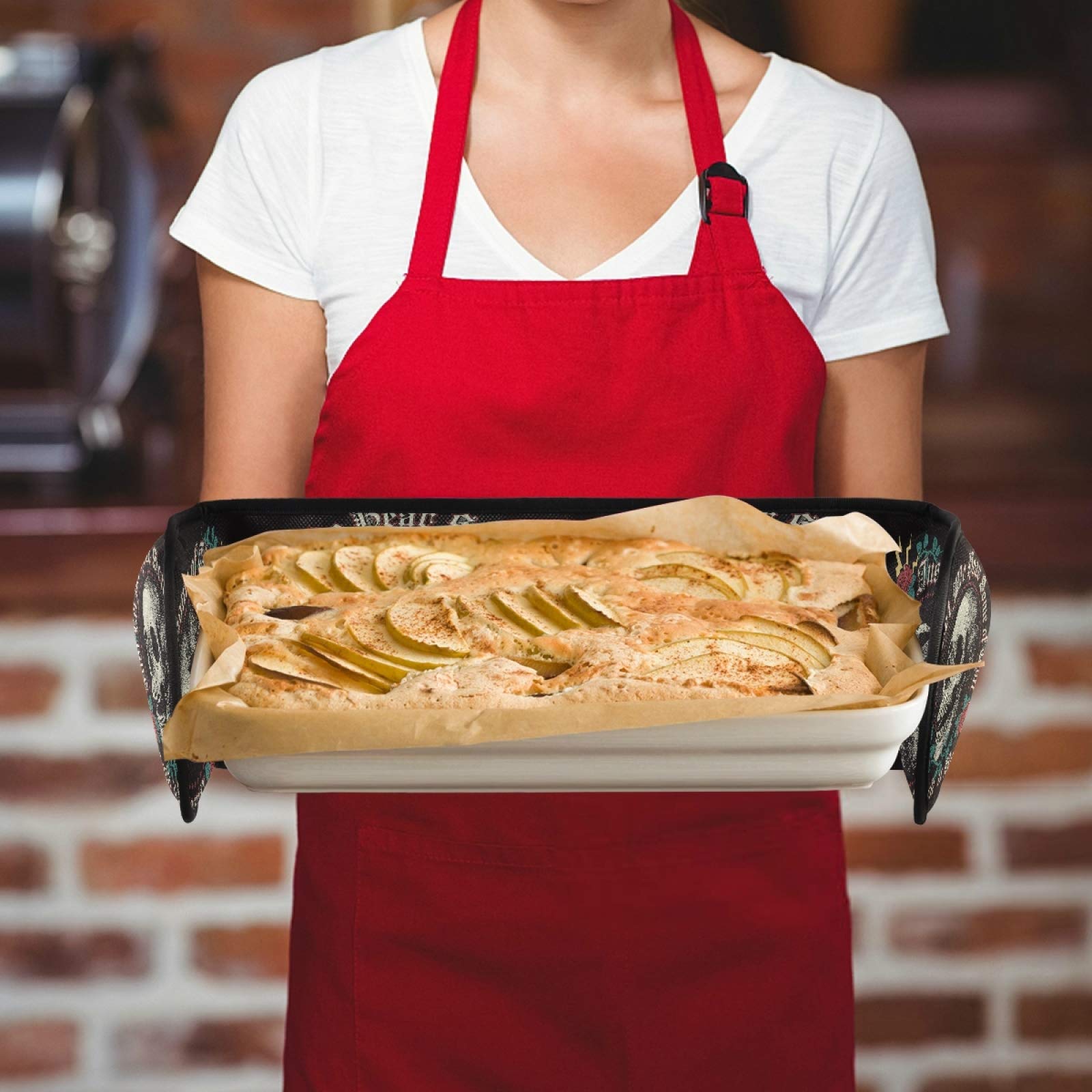 TropicalLife OOWOW doppio guanto da forno a forma di orso polare
