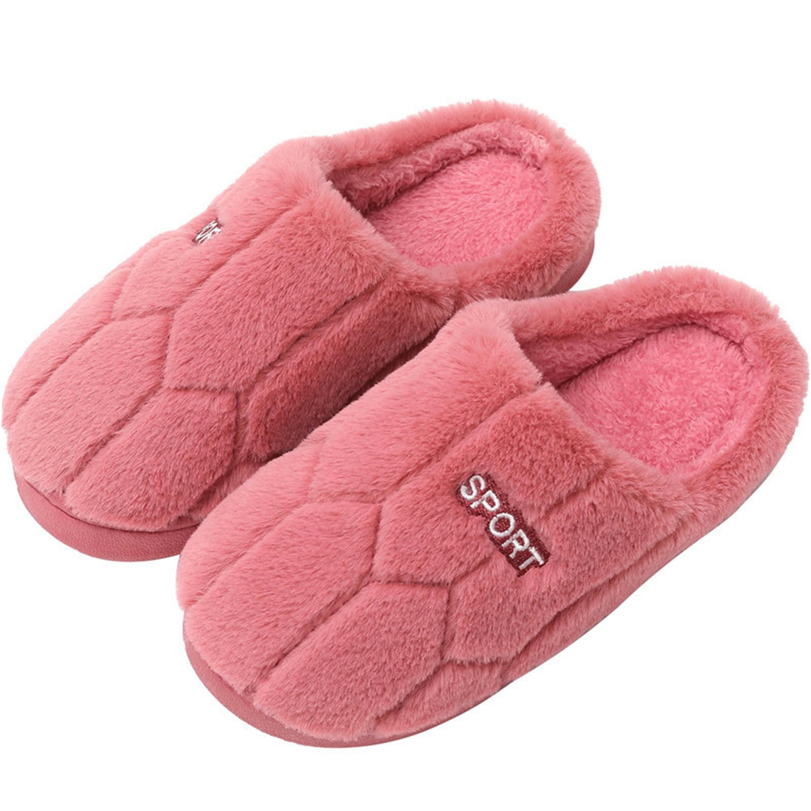 Ciabatte Donna Invernali Pantofole Invernali Uomo E Donna - Morbide, Calde, Antiscivolo, Peluche, Ideali per Casa E Interni-coffee-3-40-41