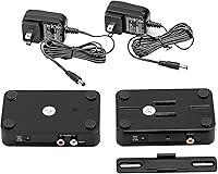 Vista 6 de OSD Audio Kit transmisor/receptor de subwoofer inalámbrico 5.8G Fuente dual, antenas y soportes de diversidad Nero WSA