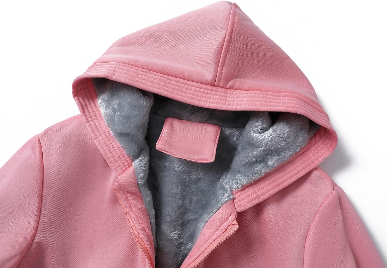 JiangWu Womens Fashion Fleece Sherpa Lined Hooded Coat Winter Thicken Warm Jacket - Image 2