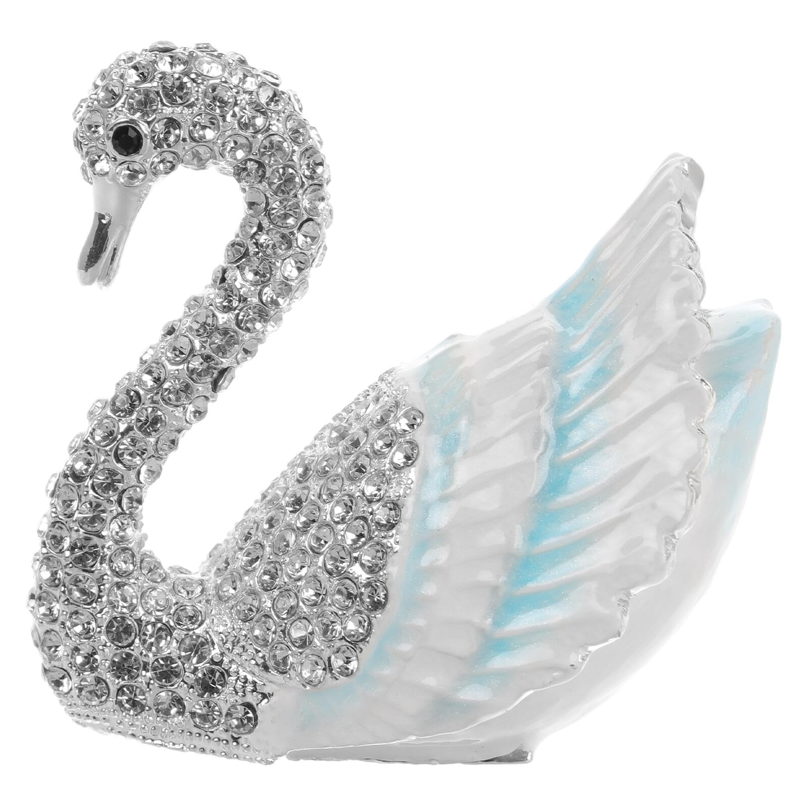 Boîte à bijoux cygne décorative, le cadeau vintage idéal pour femme