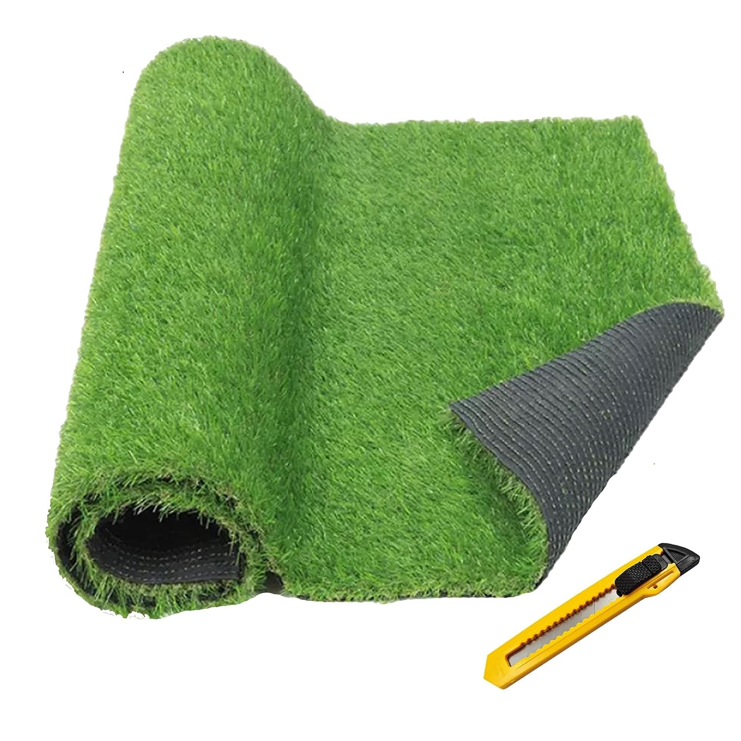 ATOOTFUSION 40 MM Artificial Green Grass Mat 4 Feet X 10 Feet for Home Decor_Balcony_Floor Carpet_Terrace_Decoration_Lawn and Garden with 1 Blade_1 X 2 Feet Size Grass Mat-image-34