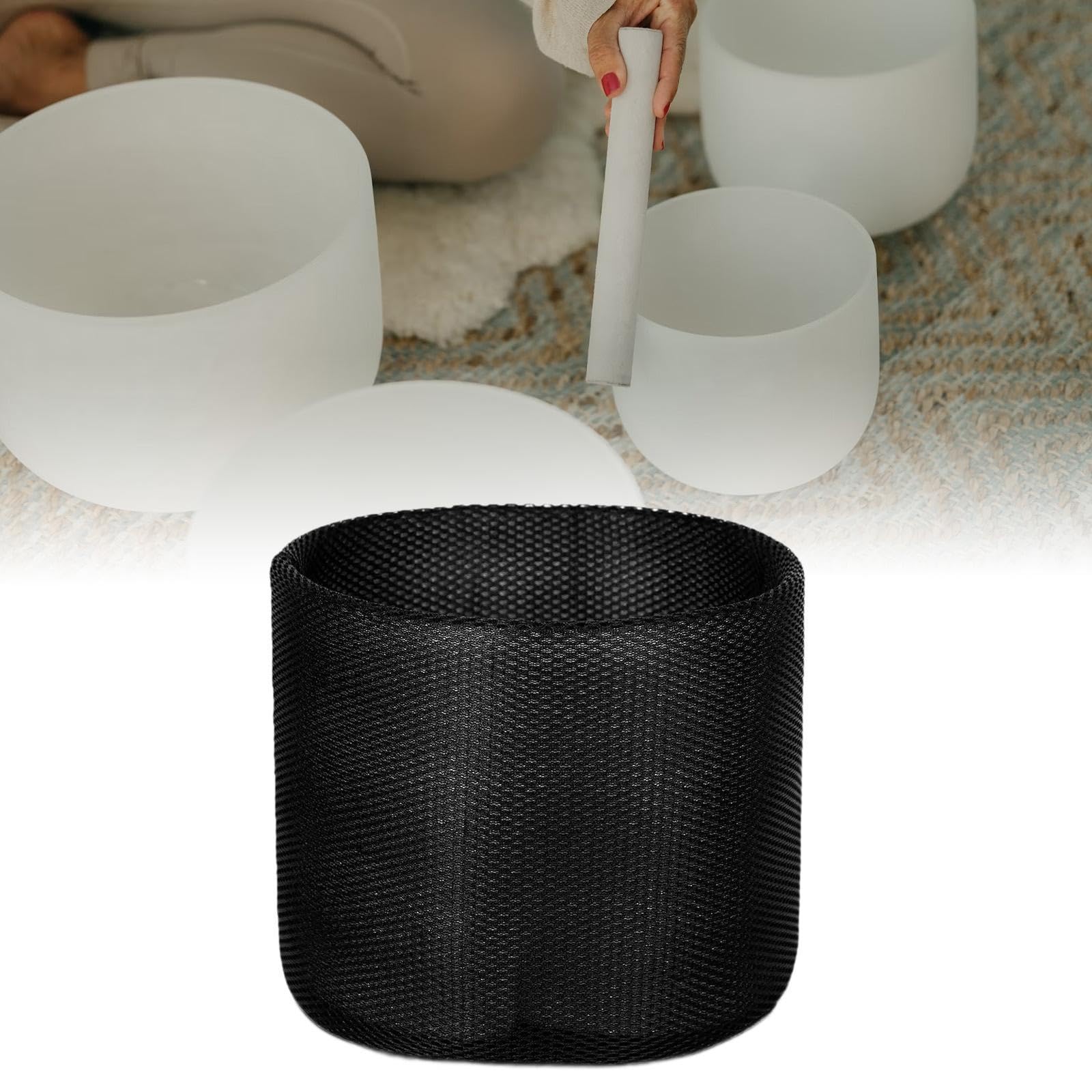 Étui pour bols chantants en cristal, doublure anti-rayures pour l'extérieur, 12 Pouces