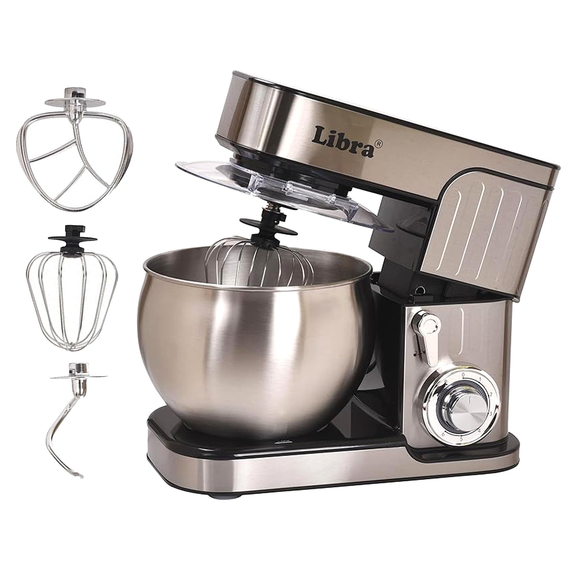 Stand Mixer | 1300W Stainless Steel Shell Stand Mixer for Baking for Home, Baking Mixer | 6L SS Bowl | Planetary Rotation | Metal Gears | 4 Safety Features | Atta Maker