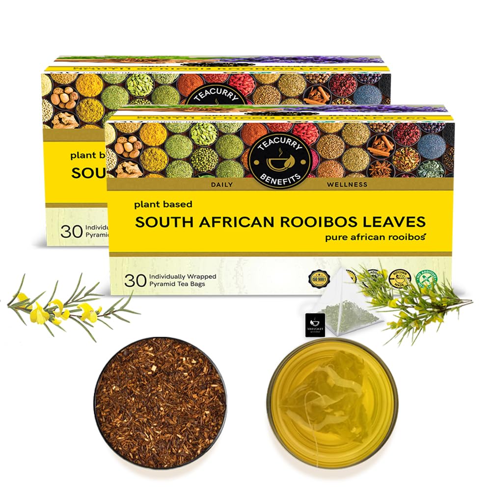 South African Rooibos Tea (2 Months Pack, 60 Tea Bags) - Source of Antioxidants, Manage Heart Health | Rooibos Tea
