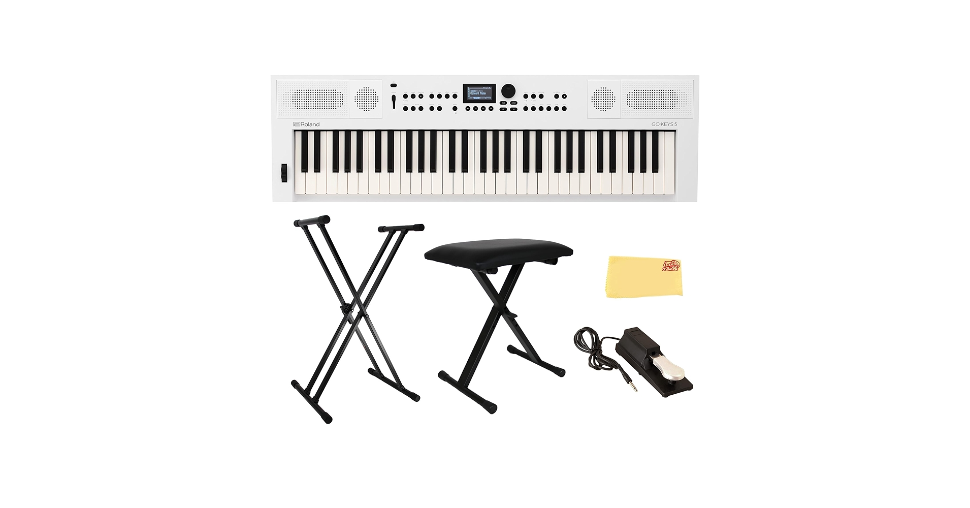 Roland GO:KEYS 5 ホワイト Roland GO:KEYS 5 Keyboard - White | Sweetwater