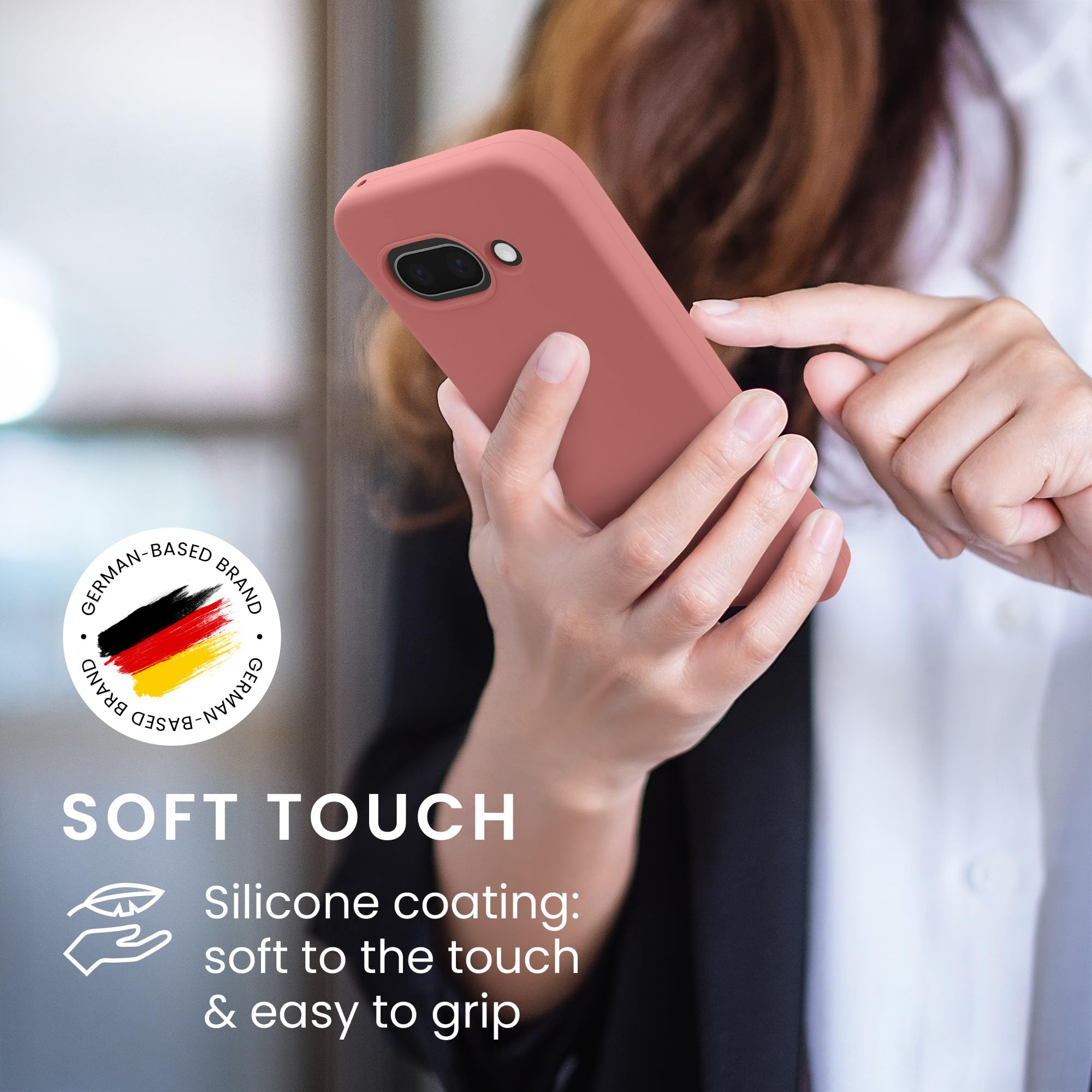 Custodia Kwmobile Per Honor 9A – Cover In Silicone TPU Morbido, Antiurto, Oro Rosa Matt, Protezione Posteriore